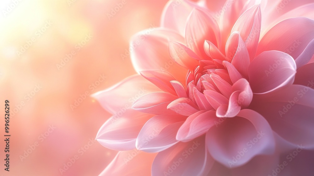 A delicate pink lotus flower with soft petals illuminated by warm sunlight, creating an ethereal atmosphere. A delicate pink lotus flower with soft petals illuminated by warm sunlight, creating an ethereal atmosphere.