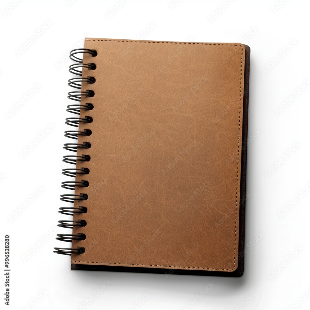 a notebook mockup, office supply element, stylish design, minimalistic, isolated on white background a notebook mockup, office supply element, stylish design, minimalistic, isolated on white background