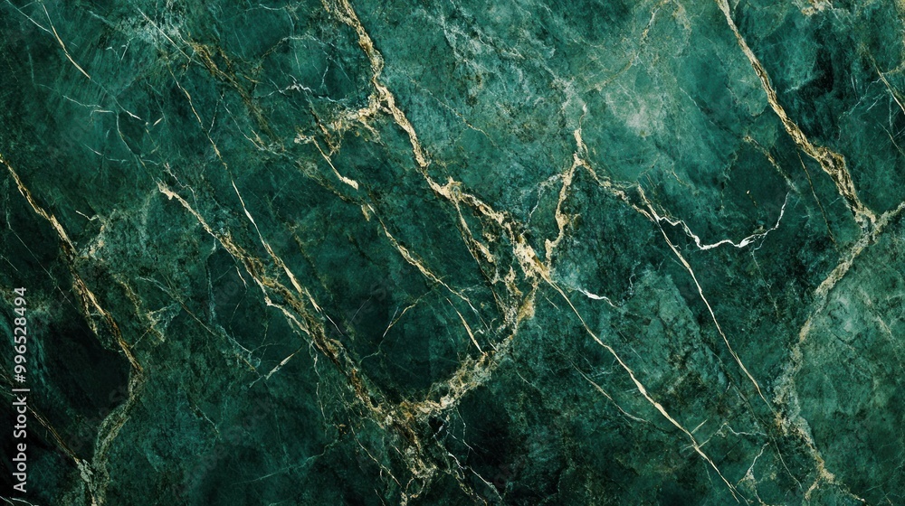 Elegant green marble surface with intricate golden veining, perfect for luxurious interior designs. Elegant green marble surface with intricate golden veining, perfect for luxurious interior designs.