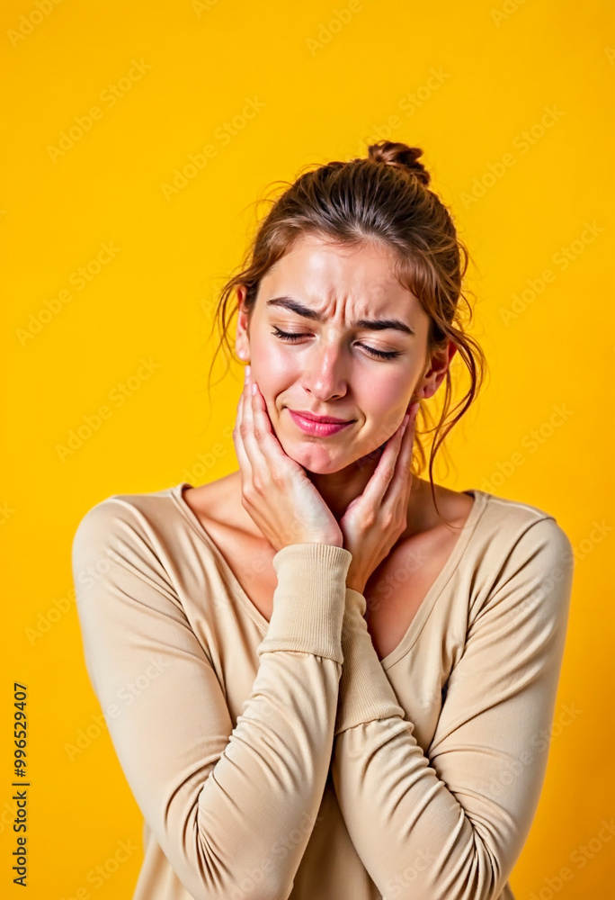 Woman Suffering from Neck Pain Woman Suffering from Neck Pain