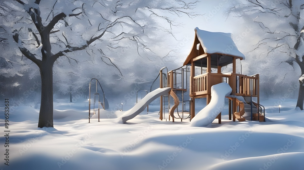 playground with winter playground with winter