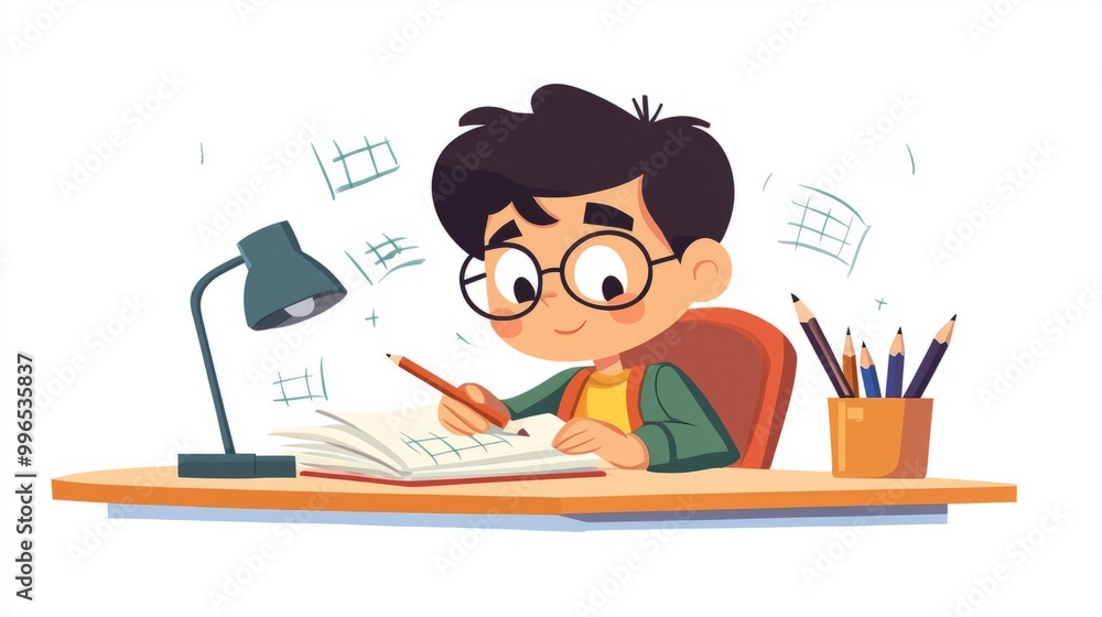 Primary School Children Working on a Test Assignment in Class: Smart Diverse Kids Focused on Exercises, Thinking, Searching for a Correct Solution. Schoolchildren Getting Modern Education Primary School Children Working on a Test Assignment in Class: Smart Diverse Kids Focused on Exercises, Thinking, Searching for a Correct Solution. Schoolchildren Getting Modern Education