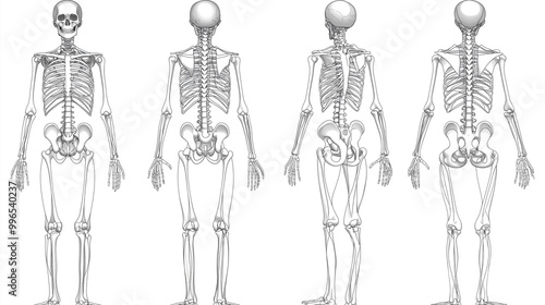 Complete Human Skeleton in Anatomical Position