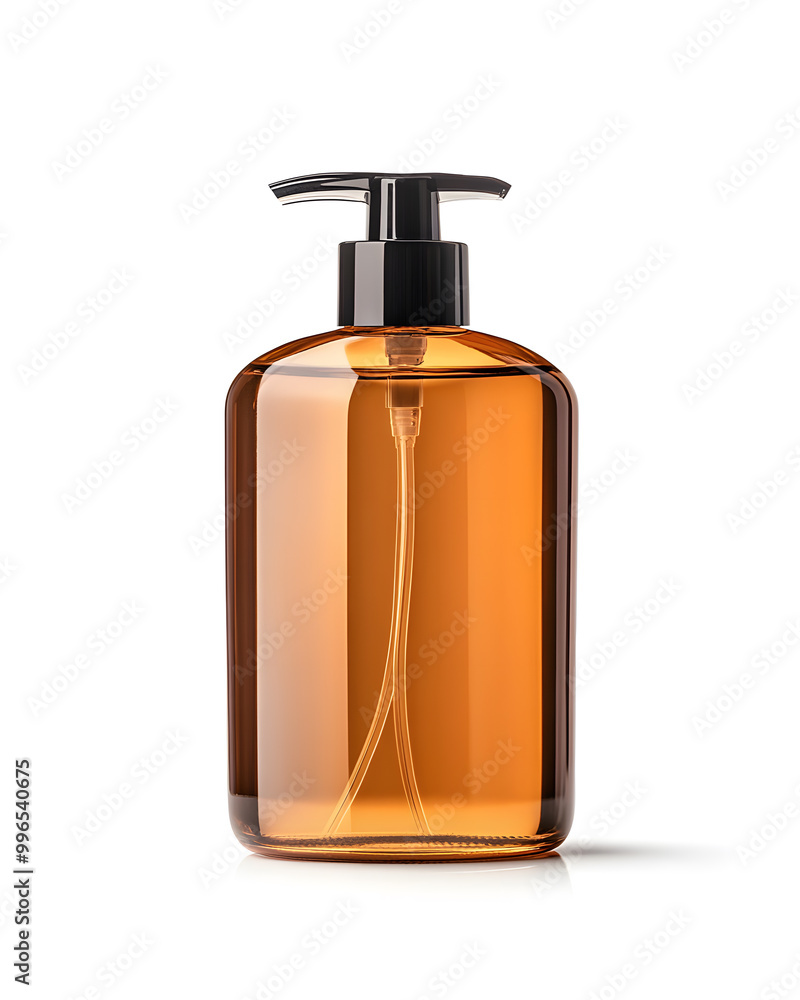 Bottle of soap mock up isolated on a white background Bottle of soap mock up isolated on a white background