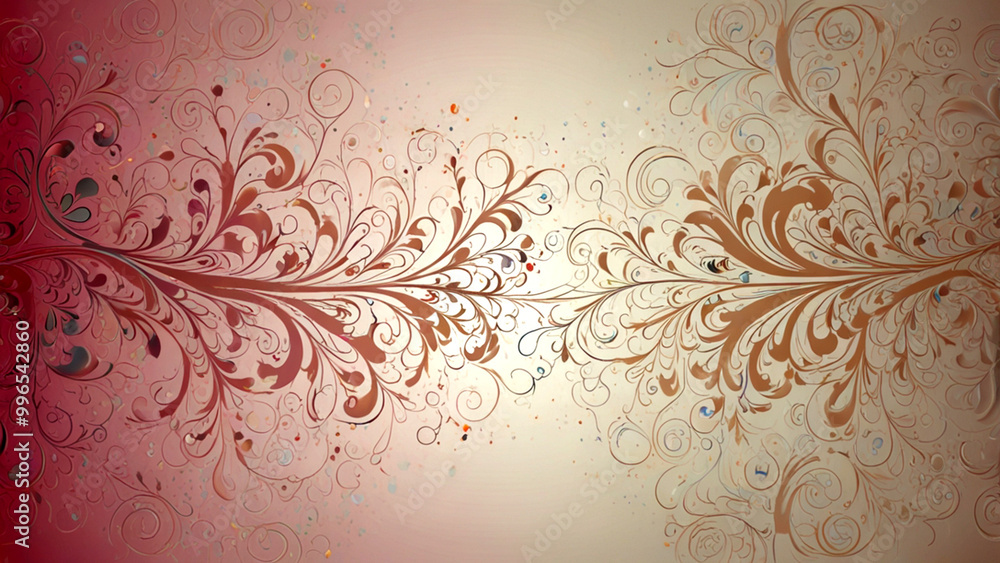 Whimsical Floral Swirls: Abstract Background for Designers Whimsical Floral Swirls: Abstract Background for Designers