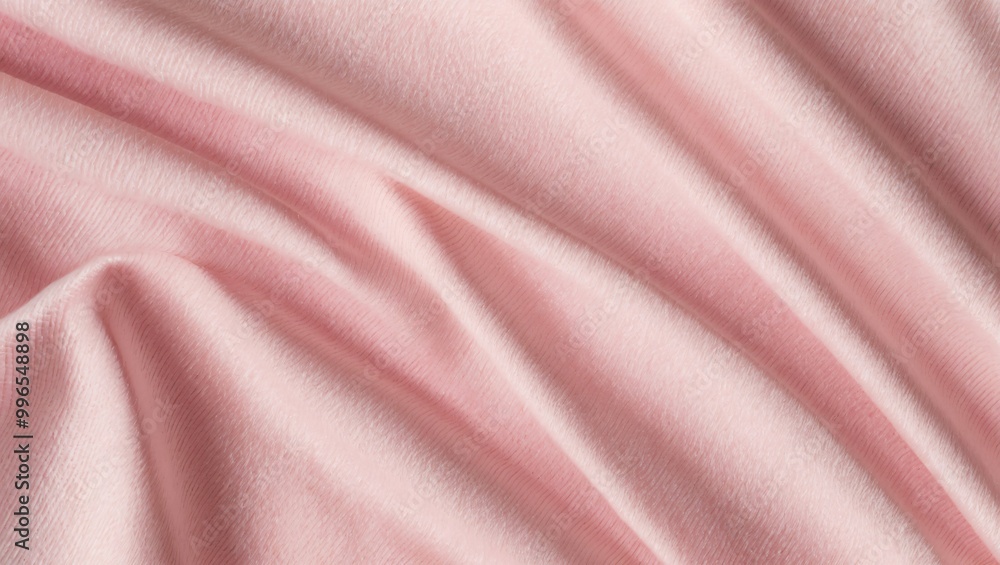 Fototapeta premium Soft Pink Fabric Flowing Texture Background