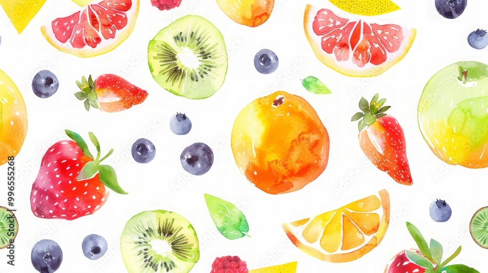 Colorful background with fruits Colorful background with fruits