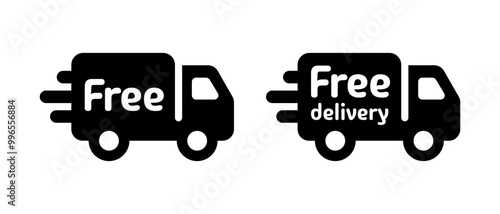 Free delivery icon.