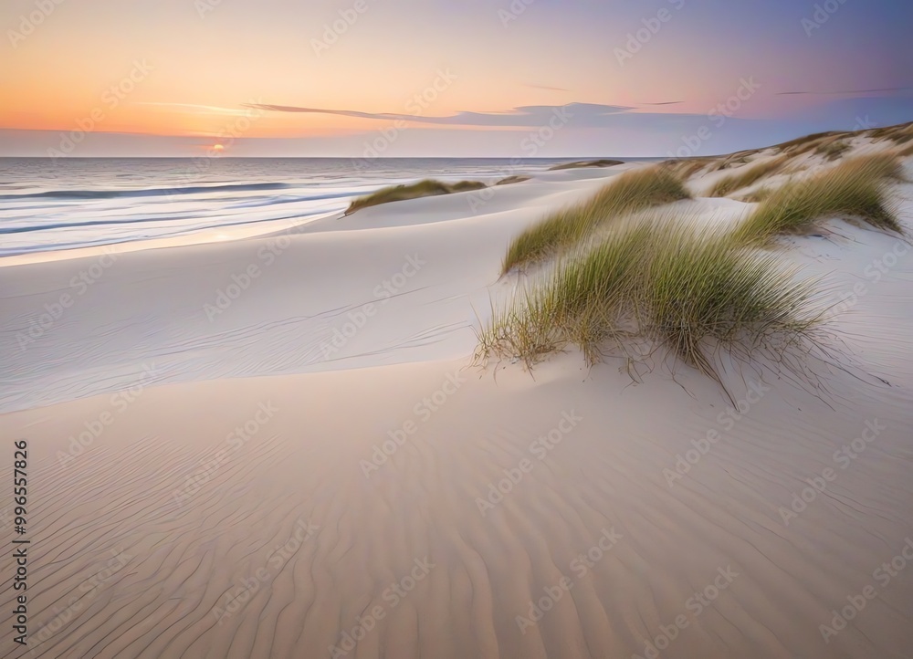 An image of smooth sand dunes An image of smooth sand dunes