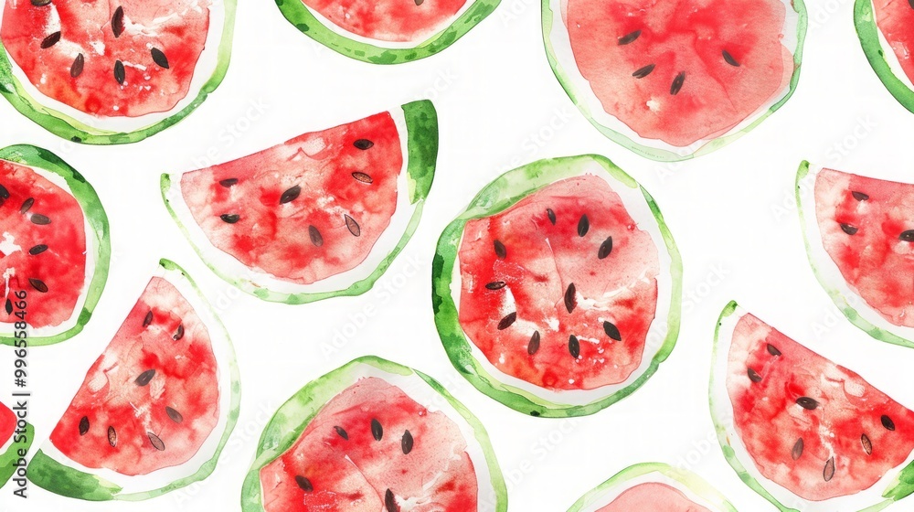 Watermelon watercolor background Watermelon watercolor background