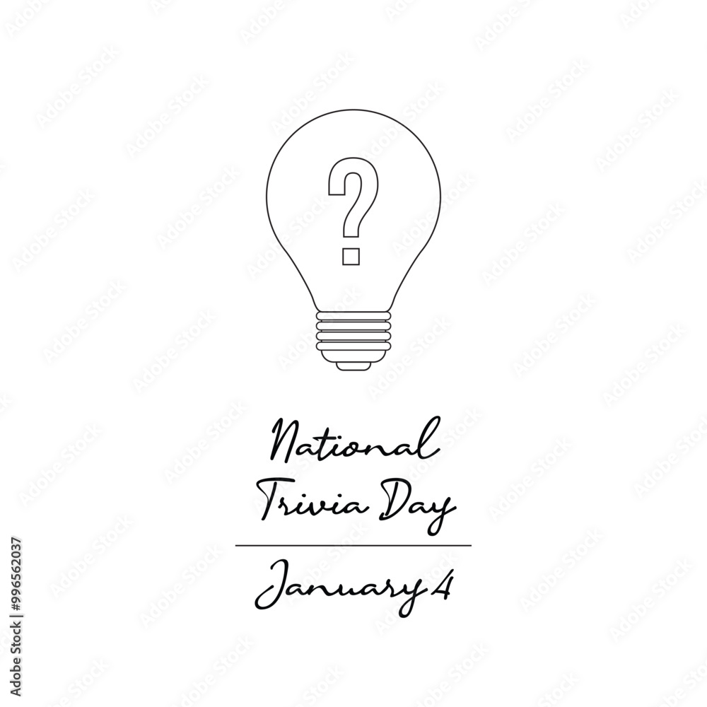 line art of National Trivia Day good for National Trivia Day celebrate. line art. line art of National Trivia Day good for National Trivia Day celebrate. line art.