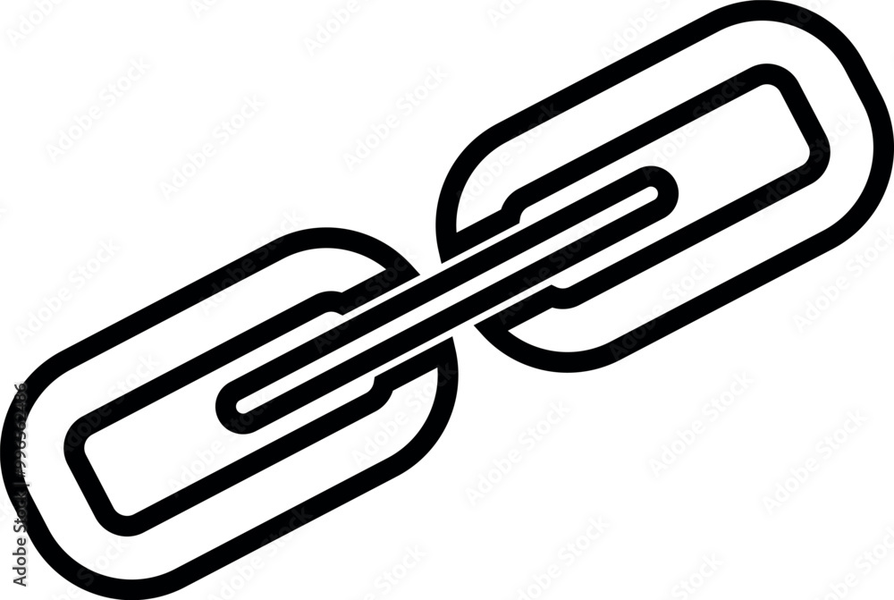 Chain link icon, flat design best vector icon Chain link icon, flat design best vector icon