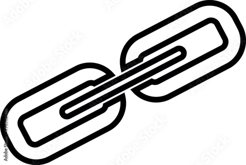 Chain link icon, flat design best vector icon