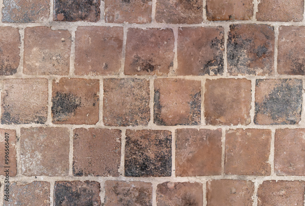 Seamless old castle flooring tiles, aged and irregular Seamless old castle flooring tiles, aged and irregular