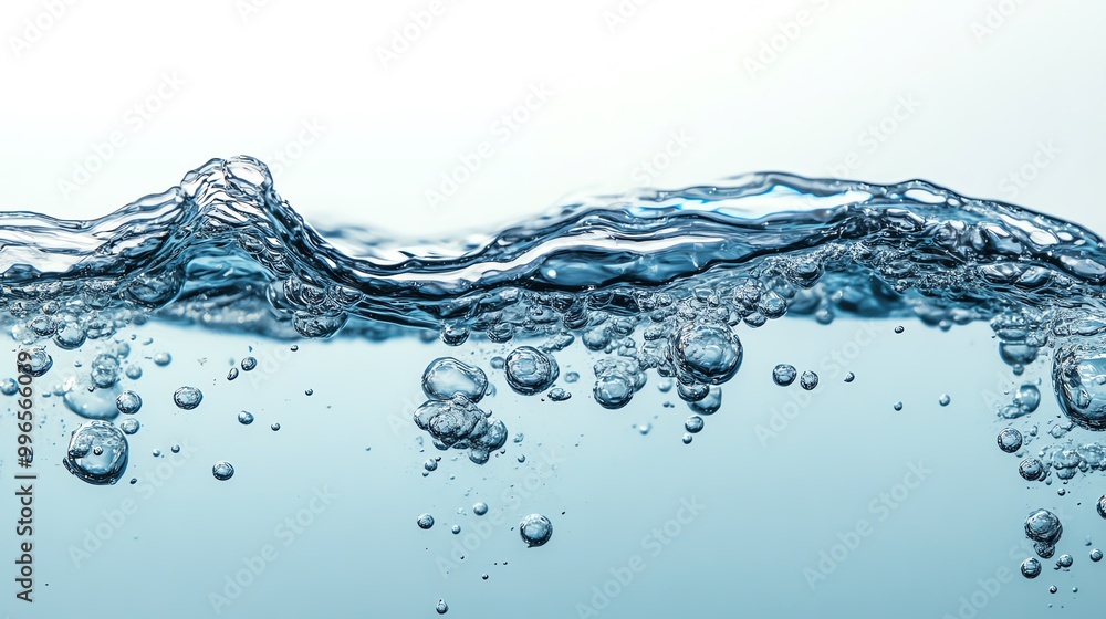 Crystal clear water with bubbles rising, creating a serene and refreshing atmosphere perfect for various creative projects. Crystal clear water with bubbles rising, creating a serene and refreshing atmosphere perfect for various creative projects.