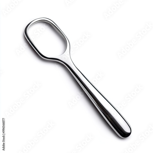 A sleek and shiny metal tool designed for effective handling and serving, ideal for various culinary applications.