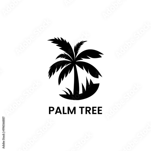 Wallpaper Mural palm tree logo vector icon illustration.
 Torontodigital.ca
