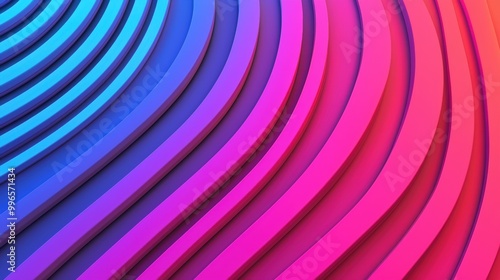 Colorful abstract wave patterns in blue and pink hues.