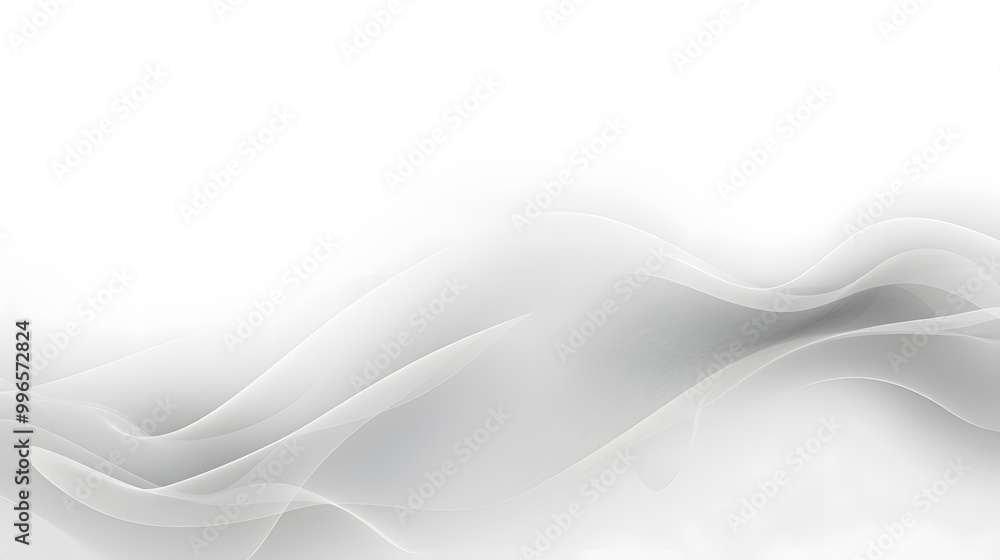 Obraz premium Blue abstract wave background with white background
