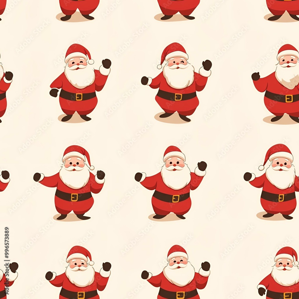 Festive Santa Claus Pattern for Christmas Celebration, Seamless Holiday Background – Perfect for Seasonal Decorations and Gift Wrapping. Festive Santa Claus Pattern for Christmas Celebration, Seamless Holiday Background – Perfect for Seasonal Decorations and Gift Wrapping.