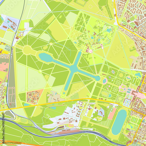 Vector map of Palace of Versailles