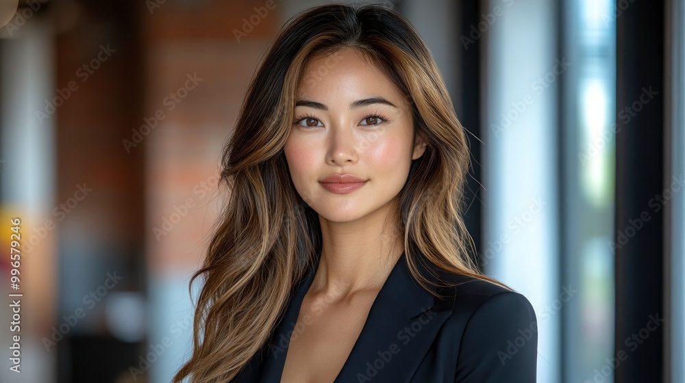 Confident Young Woman Looking Directly at Camera Confident Young Woman Looking Directly at Camera