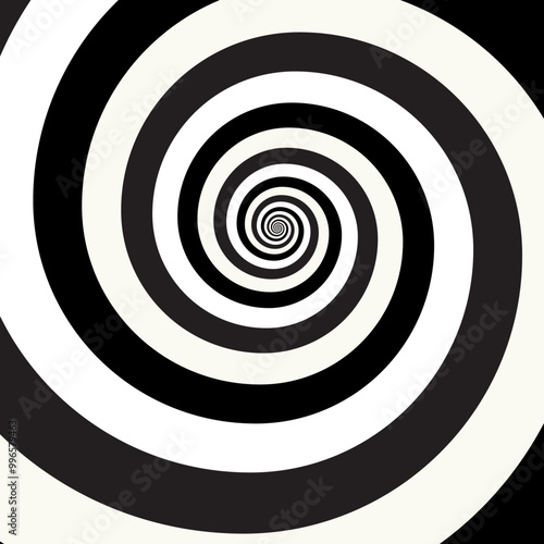Artistic spiral shape. Vector drawing