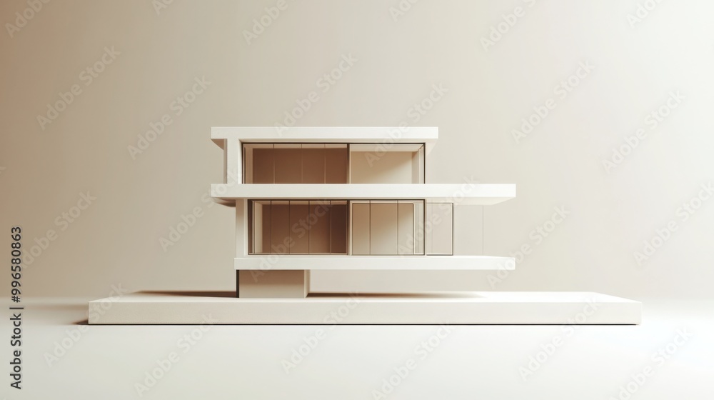 building, reduced to clean, simple lines and basic shapes, sitting on a smooth, neutral background building, reduced to clean, simple lines and basic shapes, sitting on a smooth, neutral background