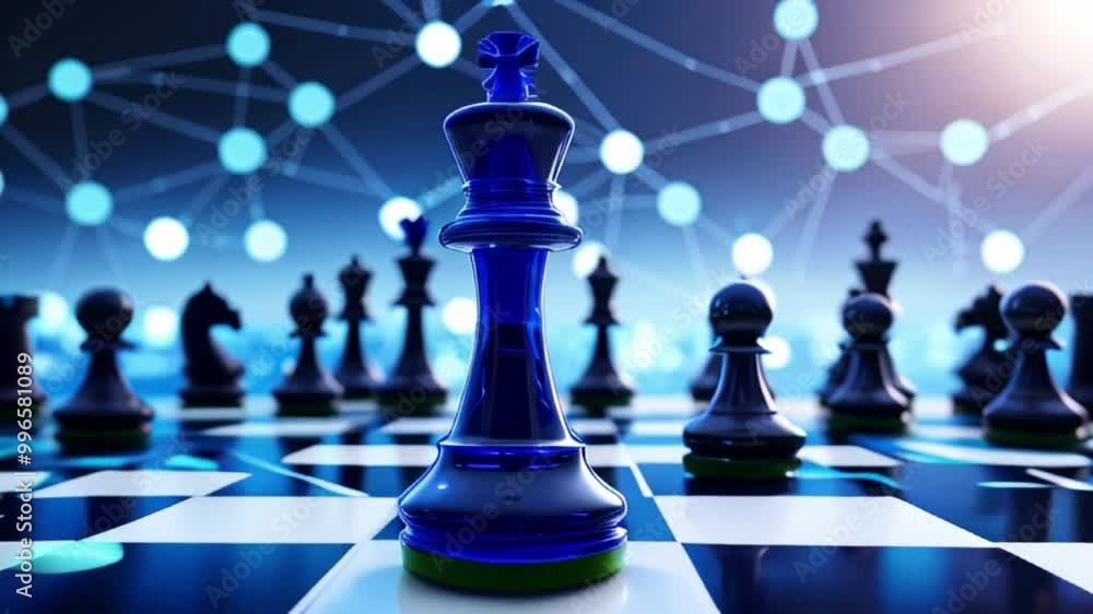 Neon Sovereign, The Futuristic Chess King on a Digital Battlefield
Neon Sovereign, The Futuristic Chess King on a Digital Battlefield
