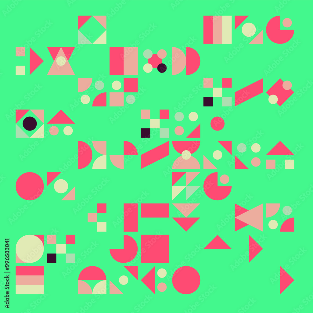 Bauhaus background vector pattern art Bauhaus background vector pattern art