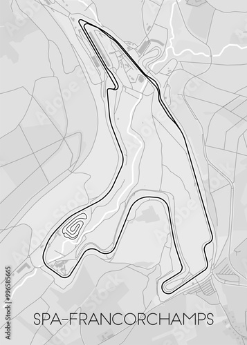 Circuit of Spa Francorchamps map