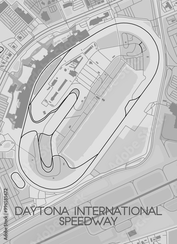 Canvas-taulu Daytona International Speedway - Road Course