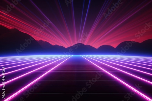 Stripe scenery neon background backgrounds purple light.