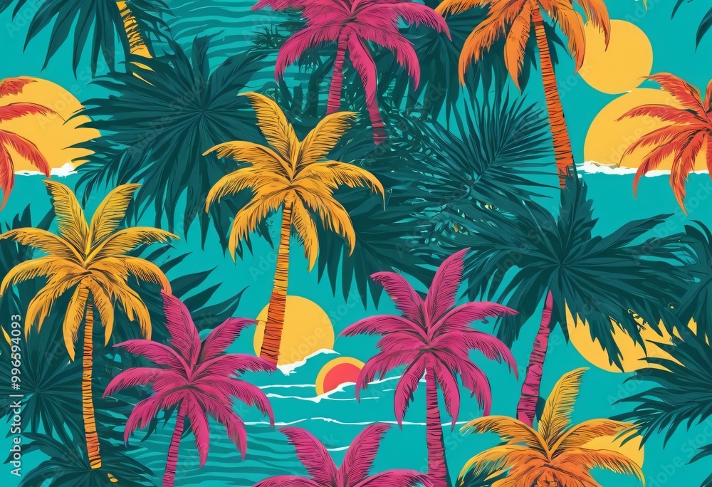 Obraz premium Bright tropical paradise