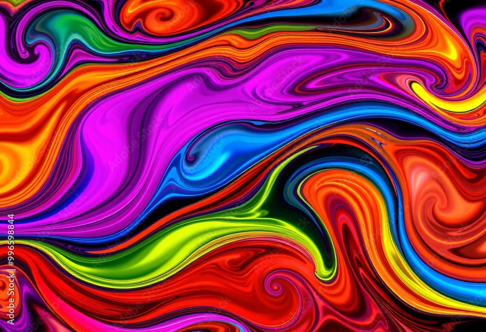 Colorful abstract swirls Colorful abstract swirls