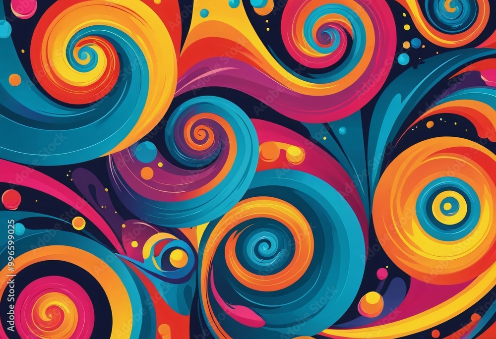 Colorful abstract swirls Colorful abstract swirls