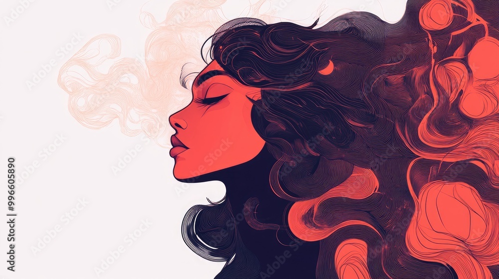 Female essence nurturing desire or feminist strength a surreal representation arising from the unconscious depicted as a flat graphic in 2D Female essence nurturing desire or feminist strength a surreal representation arising from the unconscious depicted as a flat graphic in 2D