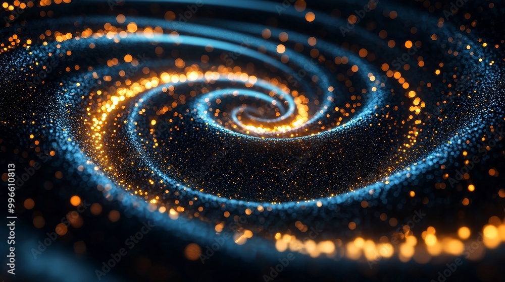 Swirling galaxy with sparkling stars and vibrant colors Swirling galaxy with sparkling stars and vibrant colors