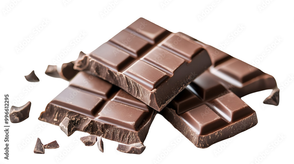 Bar of chocolate isolated on a transparent background, PNG Bar of chocolate isolated on a transparent background, PNG
