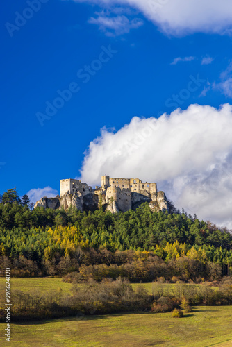 Lietava castle (Lietavsky hrad), Zilina region, Slovakia photo