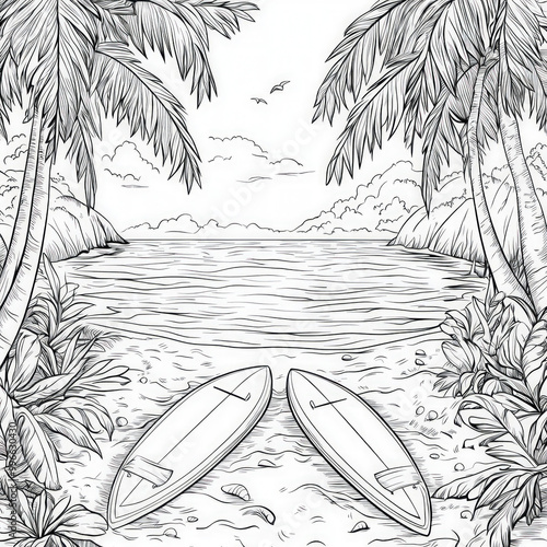 A relaxing beach day with s...