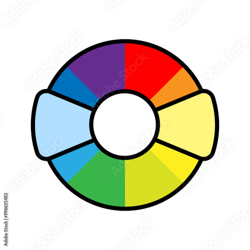 Vibrant color wheels - color circles - Monochromatic Colors - Complementary Colors - Triadic Colors - Tetradic Colors 