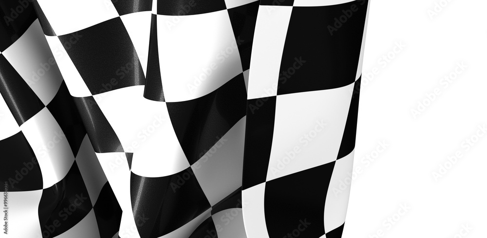 Naklejka premium Checkered flag, race flag background