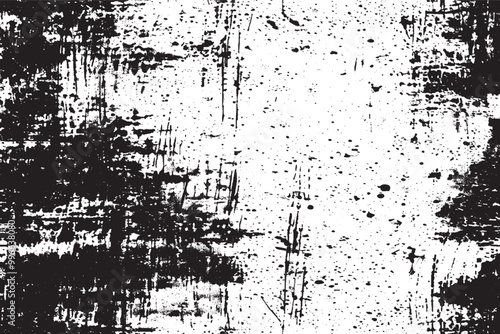 Wallpaper Mural Scratched Grunge Urban Texture with Distressed Dust Overlay – Black and White Vector Illustration Torontodigital.ca
