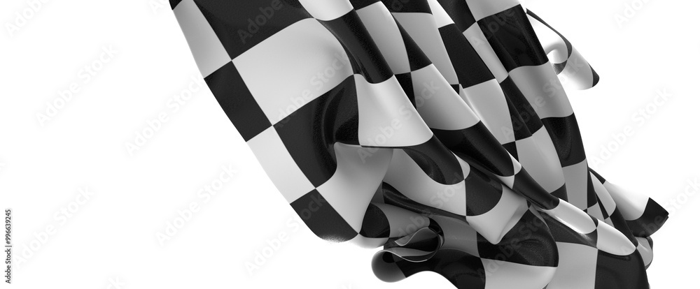 Naklejka premium Checkered flag, race flag background