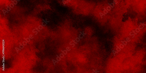 red watercolor background wallpaper with clouds. Red particles explosion on black background graphics pattern, Abstract red smoke on black background, old style dark red grunge texture.