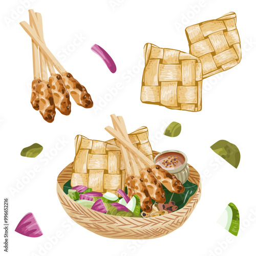 Sate lili khas bali - makanan bali