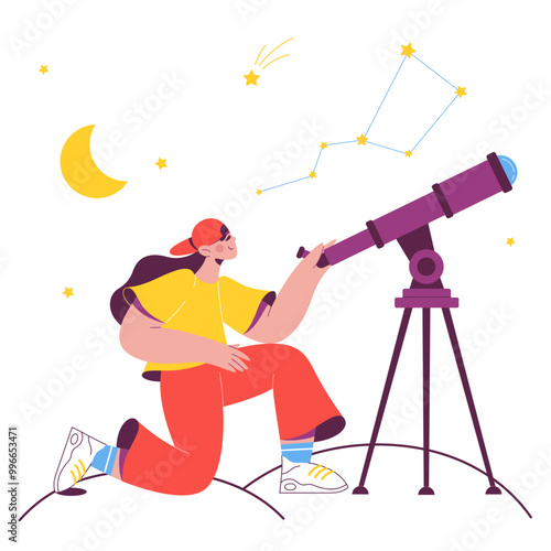 Stargazing with a telescope