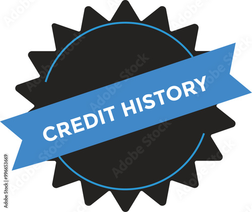 Credit history button web banner templates. Vector Illustration 
