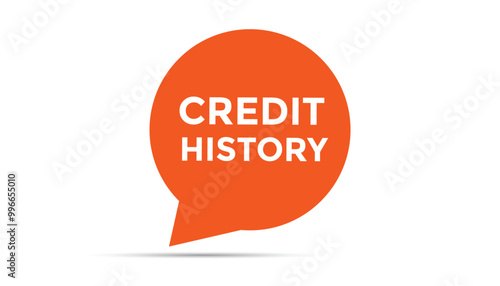 Credit history button web banner templates. Vector Illustration 
